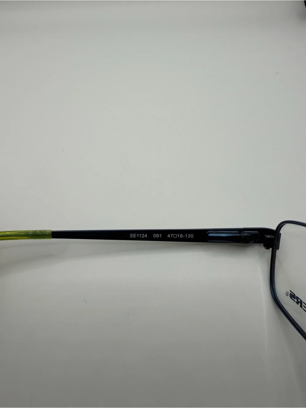 Skechers Navy Frames with Lime Green Temple Tips For Kids